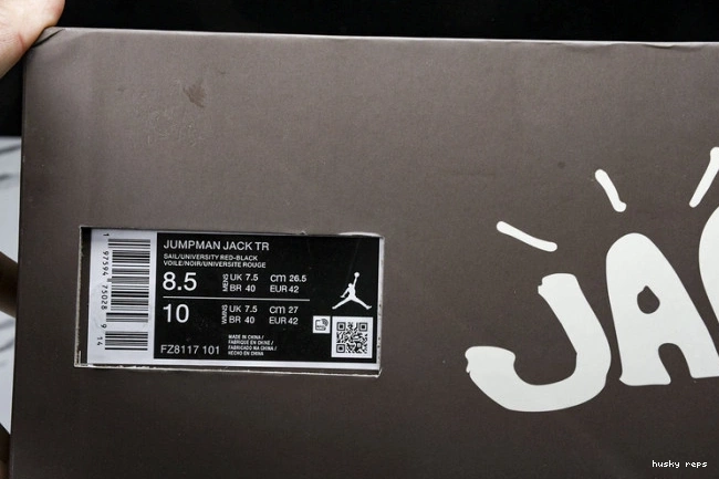 Rep Husky Red Jumpman TR Scott University Travis FZ8117-101 x Jordan Jack 0705